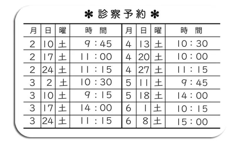 高齢者は土曜日の診察がお好き？